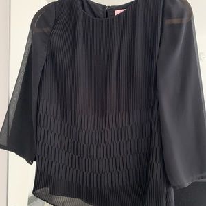 Ted Baker Black Pleated Blouse
